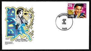 USA, SCOTT # 2721, UNOFFICIAL HOUSE OF FARNAM HF FDC COVER OF ELVIS PRESLEY 1983 - Picture 1 of 1