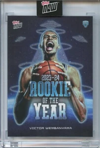 2023-24 Topps Now Victor Wembanyama Alien Glow in the Dark UFO Rc SP #VW-6UFO - Picture 1 of 2