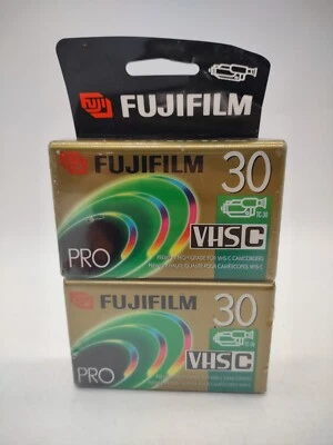 FujiFilm Pro VHS-C Premium пустые ленты для видеокамеры TC-30 лот из 2 новых из старых запасов - Изображение 1 из 2