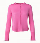 Akris Pink Button Up Knit Long Sleeve Cardigan Wool Women’s Size 6 Sweater Top