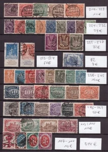 AM0439) Germany Reich – NICE LOT USED CV 340 €, 238-234, 223-224, 235-237....... - Picture 1 of 1
