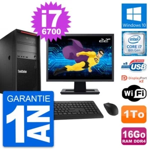 PC tour LENOVO P310 Bildschirm 22 " Intel i7-6700 RAM 16Go Scheibe 1To Windows - Bild 1 von 8