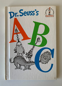 Dr. Seuss's ABC Hardcover Vintage 1963 Beginner Book Childrens Reader Grolier