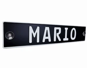 Namenschild LKW Fahrer Autofahrer TRUCK Trucker in schwarz + weiß PKW Auto Name  - Bild 1 von 10