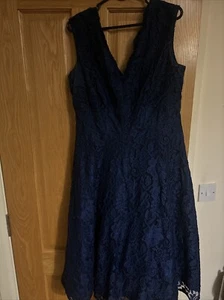 joli moi dress Size 16 Navy Blue Formal - Picture 1 of 5