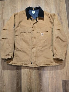 Carhartt C26-211 gesteppte braune Duck Canvas Arbeitsjacke - Herren Größe 3XL - Bild 1 von 15