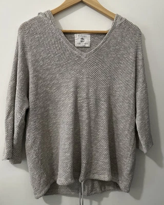 Sudadera con capucha gris manga corta terciopelo para mujer Calypso St. Barth talla M ver fotos Foto 1 de 4