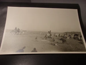 INDIGENOUS Native AMERICANS on Horseback Rare Old Real Photo - Picture 1 of 6
