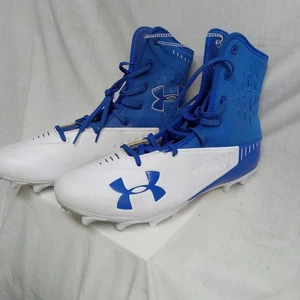 Under Armour Highlight MC Football Cleats Men's Shoe Size 13 - Blue White - Picture 1 of 4