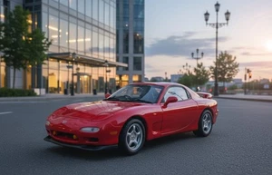 kyosho 1/18 Scale Mazda Rx7 FD Red Model Car rhd Rx-7 Fd3s Classic JDM Sports - Picture 1 of 16
