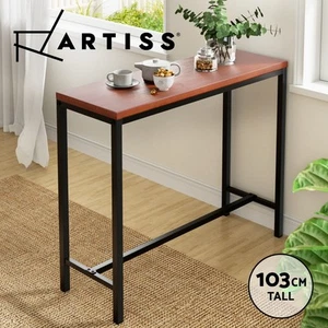 Artiss Bar Table Vintage Industrial Kitchen Cafe Office Desk - Picture 1 of 9