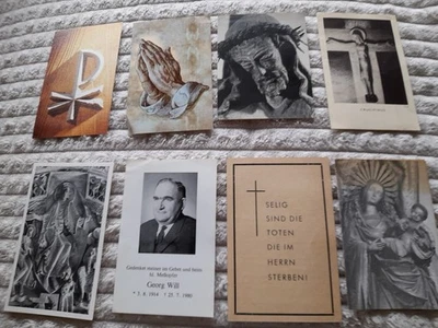 Totenzettel 11 Stück teils älter. - Bild 1 von 4
