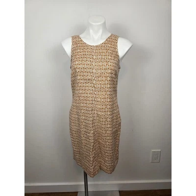 Tommy Bahama Mujer Estampado Geométrico Sin Mangas Cuello en V Vaina Vestido Lino Pequeño Foto 1 de 4