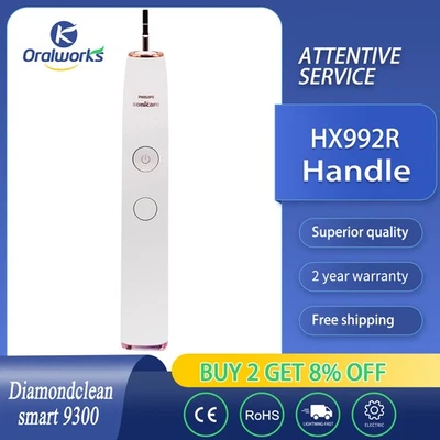 Philips DiamondClean Classic 9300 Series HX992R mango de cepillo de dientes eléctrico dorado Foto 1 de 2