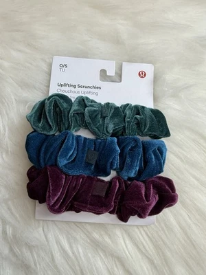 Lululemon Uplifting Scrunchie 3 Pack SMTL/DPMN/MNIG New - Image 1 of 2