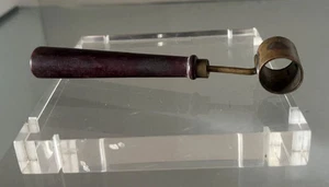 Messbecher Bullet Staub Zum Schuß für Vitrine Messing Handhaben Holz Vintage - Picture 1 of 7