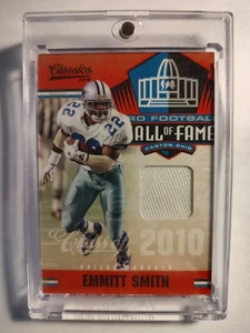 2010 Panini Classics Emmitt Smith Hof GAME WORN Patch 57/100 Rare Cowboys Mint - Picture 1 of 2
