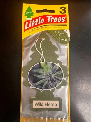 LITTLE TREES Wild Hemp Little Tree Car Air Freshener - One pack of 3
