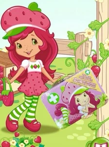 VTG Sealed Strawberry Shortcake Lunch Box Pink Tea Tin Collectible Storage - Picture 1 of 6