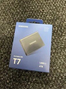 Samsung 4TB T7 Shield Portable SSD (Black) USB 3.2 - MU-PE4T0S/AM - Photo 1/2