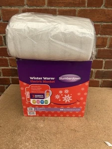 Slumberdown Winter Warm Electric Blanket 3 Heat Settings King Size - Picture 1 of 5