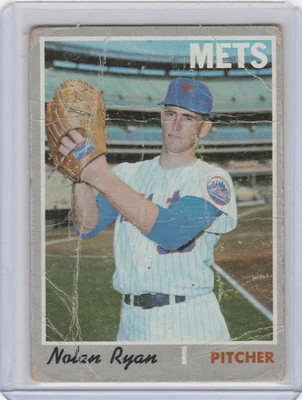 De colección 1970 Topps High #712 Nolan Ryan Mets de Nueva York Salón de la fama Poncheout King POBRE Foto 1 de 3