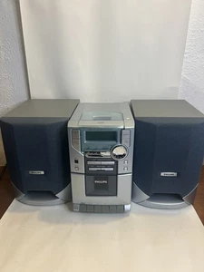 PHILIPS MC118/37 MICRO STEREO SYSTEM- CD, Cassette, AM/FM, Speakers - No Remote - Picture 1 of 5