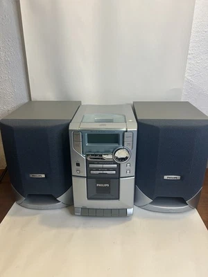 PHILIPS MC118/37 MICRO STEREO SYSTEM- CD, Cassette, AM/FM, Speakers - No Remote - Image 1 of 4