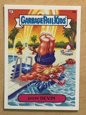 Garbage Pail Kids 2004 Topps All-New Series 3 Card #29a, Divin’ Devin - Image 1 of 2