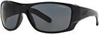 ARNETTE SUNGLASSES for Men Heist 2.0 Rectangular Shiny Black Dark Gray Polarized