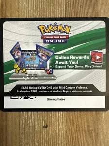 5x POKEMON UNUSED ONLINE TCGO CODE ONLY - SHINING FATES (Online Booster Pack) - Picture 1 of 1