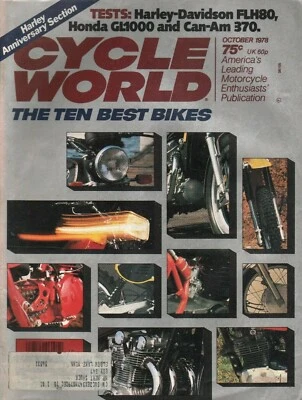 1978 October Cycle World - Vintage Motorcycle Magazine - Image 1 of 2