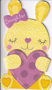 PAPYRUS EASTER CARD NIP (MRP $6,95) FIGLIA CONIGLIETTO CARD (O3) - Foto 1 di 2