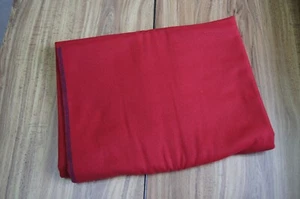 Wool+poly blend bright red coating fabric - Picture 1 of 1