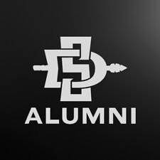San Diego State Decal with ALUMNI or logo only White or Matte Silver