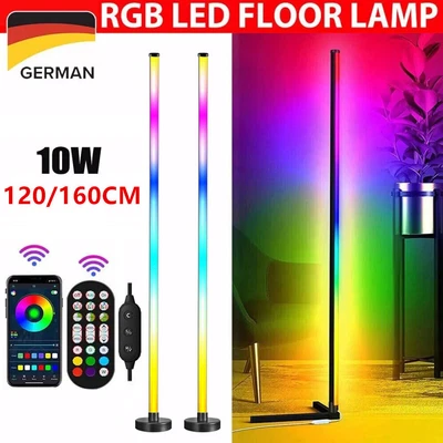 Dimmbar LED Stehleuchte Farbig Farbwechsel Stehlampe RGB Eckleuchte Ecklampe. - Bild 1 von 4