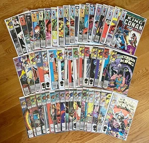 KING CONAN #1-55 SERIE COMPLETA F/VF Barbarian Marvel Comics Copper 1980-1989 - Foto 1 di 10
