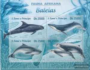 Sao TomE E PrincipE 5155-5158 Minifoglio (completa. edizione) MNH 2013 Balene - Foto 1 di 1