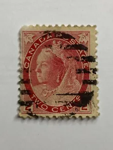 Canada Stamp 77 "(2) Queen Victoria Numeral Issue" 2-cent Used Cancelled VG - Picture 1 of 4