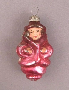 Decorazione albero di natale addobbo bambino russo vetro sovietico vintage vecchio NATALE - Foto 1 di 4
