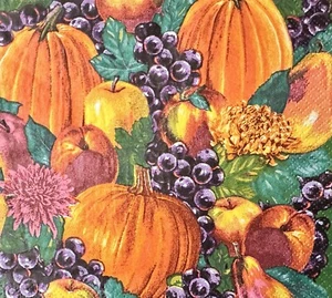 Vintage Trend Setters Autumn Harvest Luncheon Napkins 13” Square Lot (15) - Picture 1 of 5