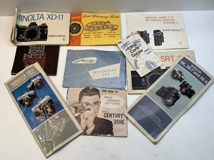 VINTAGE Lot MINOLTA CAMERA OWNER’S MANUAL XD-11, XK, XE-7, XE-5, SR-T 200 - Picture 1 of 22