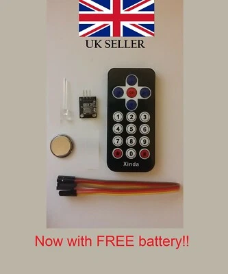 Infrared remote control module kit WITH Battery, Arduino, Raspberry Pi - Image 1 of 4