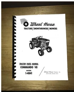 Wheel Horse Commando V8 Parts Manual Model 1-4841 - Picture 1 of 1