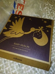 Juego de paños de muselina Niimo para bebé recién nacido 4 piezas 120x120 cm en 100% algodón suave nuevo - Imagen 1 de 2