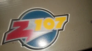 Z 107 Houston Radio Bumper sticker Decal Vintage - Picture 1 of 2
