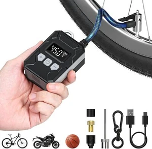 GODIAG Mini Electric Bike Pump 150PSI Tiny Cordless Rechargeable Electric - Picture 1 of 7