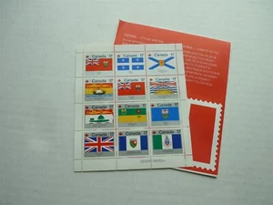 CANADA SHEET STAMPS FLAG OF THE PROVINCE OF CANADA MINT - Picture 1 of 2