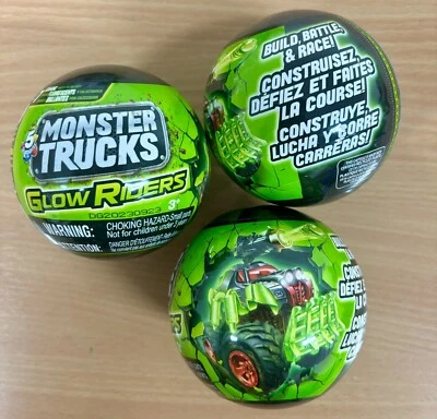 ZURU Monster Trucks Glow Riders Blind Balls X3