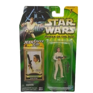 2000 Hasbro Star Wars Power Of The Jedi Leia Organa Force File Action Figure Toy - Picture 1 of 6